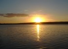 coucher de soleil sur le lac de mousseaux (120ht)