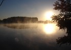  l'étang de Trainou (45) à l'aube