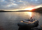 Couchée de soleil sur le lac