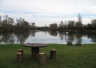 vue sur l'enssemble de l'étang depuis le club house