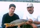 moi et gerard avec ma commune de 3kilos 2 !! monstrueux !!