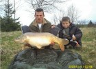 Nicolas et le plus gros poisson de l'année pour le moment 14,200kg pour 90cm. 