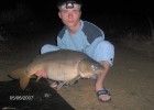 pêche de nuit à st gervais d'auvergne et une belle prise de 10kg5