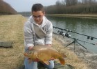 carpe prise avec une pellet au poisson