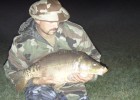 Carpe miroir de rivière leur d'une pêche de nuit , ce jour 2 poissons de sortie 