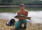 Le collègue a pêché un poisson de 7 kg, bravo pour une première !